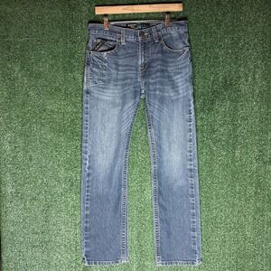 Ariat Work Mens Rebar M7 Slim Straight Jeans Durastretch Blackstone Wash 32x32